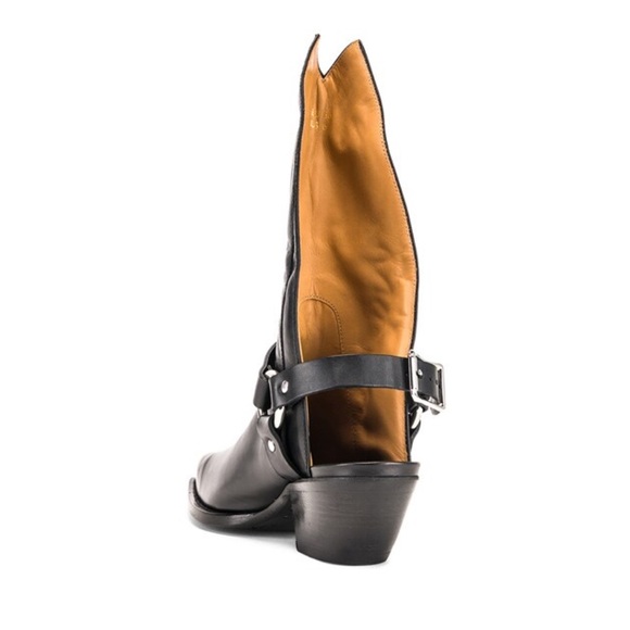 R13 TALL HALF HARNESS COWBOY BOOT IN BLACK SIZE 38, 8 Offers Accepted - Picture 16 of 17